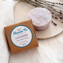 Load image into Gallery viewer, Lavender Solid Moisturizing Body Wash with Cocoa Butter and Lavender Essential Oil