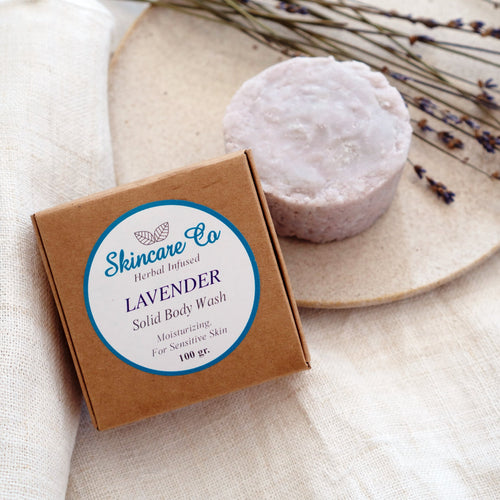 Lavender Solid Moisturizing Body Cleanser with Cocoa Butter and Lavender Essential Oil