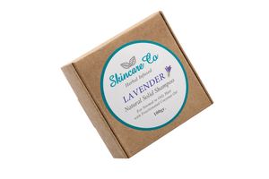 Lavender Natural Solid Shampoo for Normal to Oily Hair with Fractionated Coconut Oil