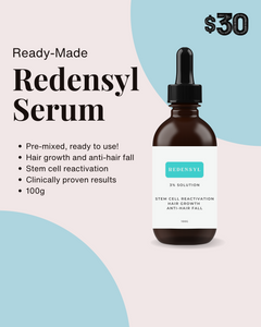Redensyl Serum 3% - Ready-Made Water Solution: 3-Week Supply (100g)