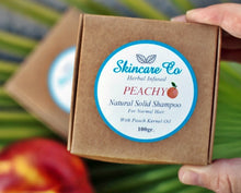Load image into Gallery viewer, Peachy Natural Solid Shampoo for Normal Hair with Apricot Kernel Oil