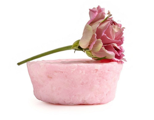 Rose Light Natural Solid Shampoo for Oily and Normal Hair with Rose Essential Oil