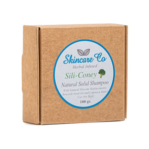 Sili-Coney Natural Solid Shampoo for Dry Hair with Broccoli Seed Oil and Cupuacu Butter
